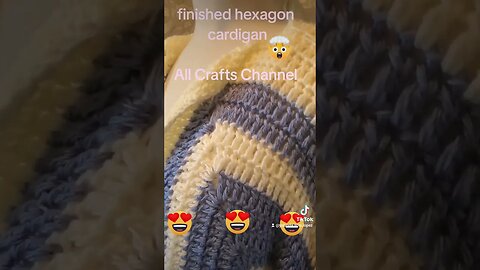 Hexagon cardigan. #crochet #crochetpattern #allcraftschannel