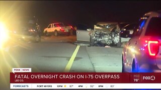 Overnight deadly crash I-75