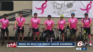 Man bikes 100 miles for breast cancer awareness