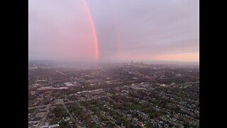 Beautiful rainbow around AirTracker 5