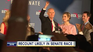 Gov. Rick Scott claims victory over incumbent Bill Nelson, but U.S. Senate race is too close to call