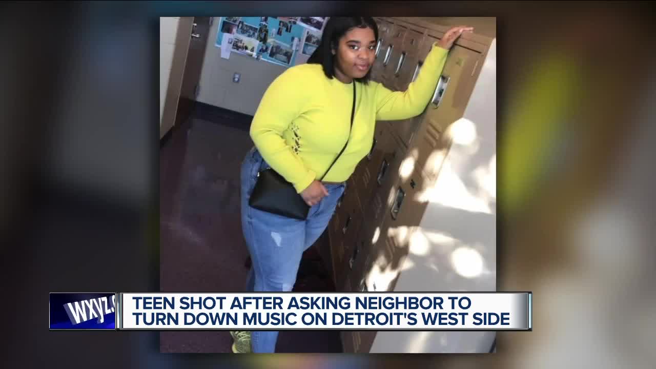 Teen shot after asking neighbor to turn down music on Detroit's west side