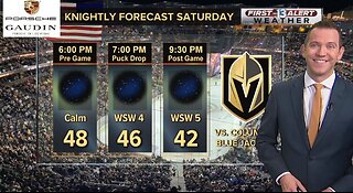 Weather forecast for Golden Knights game on Jan. 11