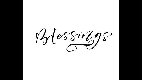 Blessings!