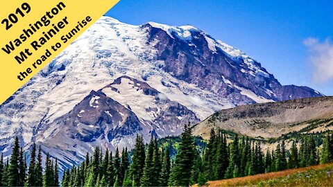 Washington: Mt Rainier, The road to Sunrise, the other side of the mountain