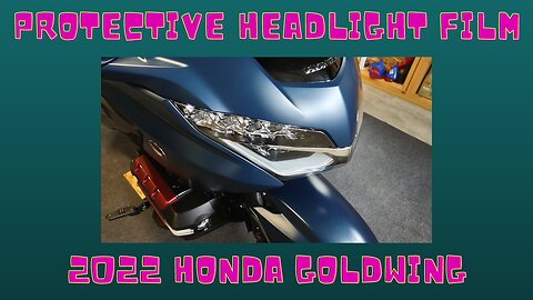 Protective Headlight Film For The Goldwing