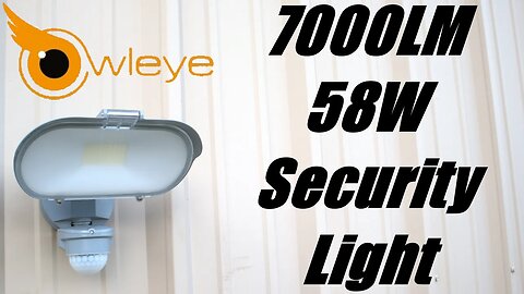 Outdoor Motion Sensing Security Light by Owleye - Install And Review