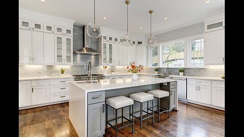 Modern white colour kitchen cabinet designs, Kitchen design ideas, Kitchen furniture video#furniture