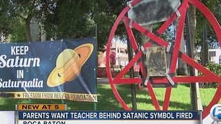 Man behind pentagram is a middle school teacher