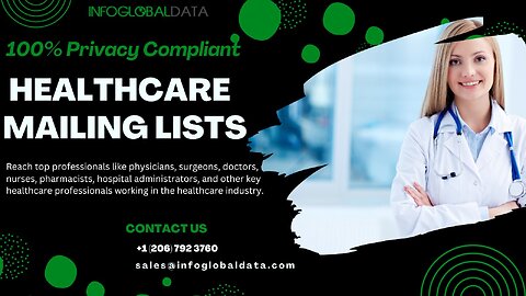 Get the best 100% Privacy Compliant Healthcare Email List In US From InfoGlobalData