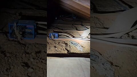Unsafe electrical wiring on a flipped home in the attic