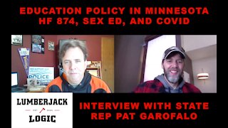 HF 874, SEX ED IN GRADE SCHOOL, COVID - MN Education policy interview with MN State Rep Pat Garofalo