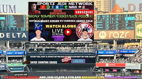 ⚾NEW YORK YANKEES vs Kansas City Royals Live Reaction GM#2| WATCH ALONG |FEEL THE FORCE!