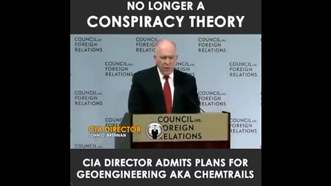 Conspiracy Theory No Longer: Former CIA Director Admits Plans for Geoengineering aka; Chemtrails
