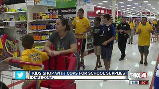 Kids shop with cops for school supplies in Cape Coral