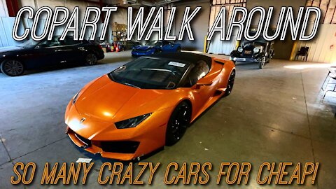 Copart Walk Around, Crazy Cars For So Cheap! Porsche New,F22 Raptor Fly By, Smart Park!