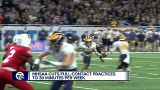 MHSAA limits full-contact football practices to just 30 minutes per week
