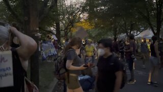 Protestors Dance As They Leave Kavanaugh’s House