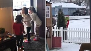 The Grinch Surprises Kids At Their Home