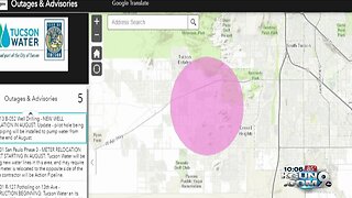 Tucson Water outage on southwest side