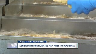 Kenilworth Fire Department donates fish fries to hospitals