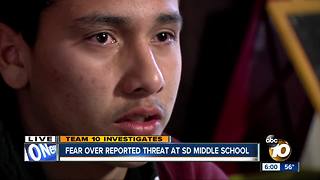 Fear over reported threat at San Diego middle school