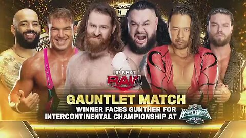 WWE Intercontinental Championship N1 contender Gauntlet Match (WWE RAW 11/03/2024) Highlights
