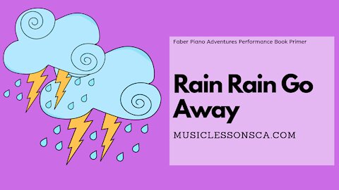 Piano Adventures Performance Book Primer - Rain Rain Go Away