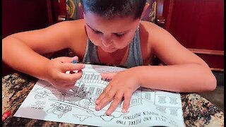 Colorning Menu Coloring With Noah Toys Review