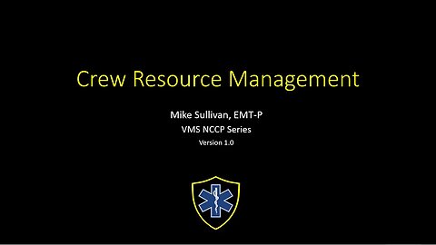Crew Resource Management for EMS