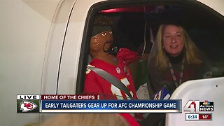 Chiefs fans plan ahead, can't wait to enter stadium for playoff football