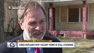 Cleveland condemned home owned by Cleveland school district to finally be taken down