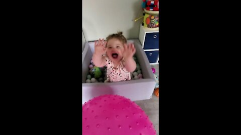 Baby laughing hard!!