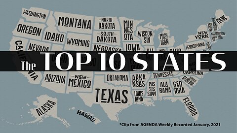 The TOP 10 STATES For RELOCATION