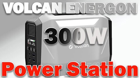 VOLCAN ENERGON 300 Portable Power Station Outdoor Solar Generator Ideal for Camping/RVs/Home Use