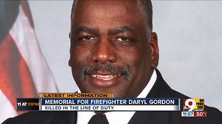 Memorial for firefighter Daryl Gordon