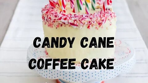 Wow Your Guests with This Delicious Candy Cane Coffee Cake Recipe! #candy #candycane #coffeecake