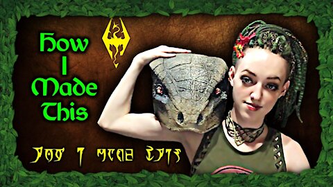 Argonian Mask 🦎 DIY Paper Mache Lizard Cosplay from Skyrim - The Elder Scrolls V