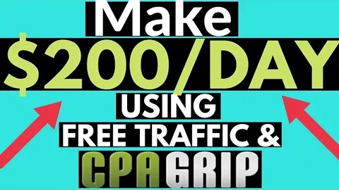 Make $2,000 with/ CPA Marketing • CPAGrip CPA Marketing Tutorial for beginners