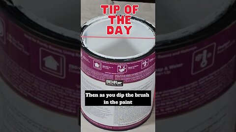 Tip of the day: Prevent paint drips #short