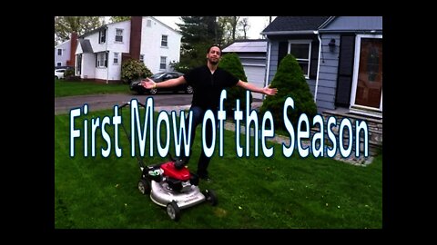 Honda Mower - First Mow of the Season