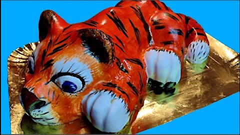How to make a cake "Tiger" for the new 2022