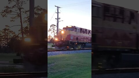 Florida East Coast Railway FEC-107 at Daytona Beach Golf Club Aug. 26 2023 #railfanrob #fec107