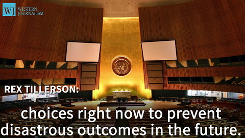 Rex Tillerson Calls On The UN To Increase Pressure On North Korea
