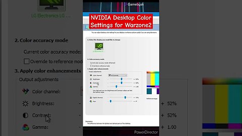 NVIDIA Desktop Color Settings for Warzone 2 #shorts