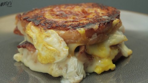 Hole In One Grilled Cheese Donut