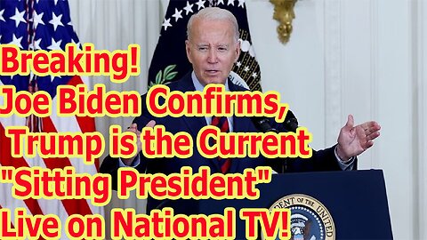 Update! Joe Biden Confirms, Trump is the Current "Sitting President" Live on National TV!