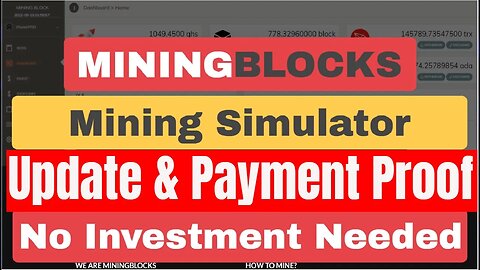 Mining Blocks Mining Simulator Update , Payment Proof , Earn Free Crypto