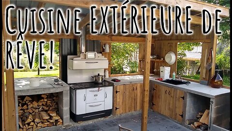 CUISINE EXTÉRIEURE de RÊVE! Cuisiner dehors n'aura jamais été aussi plaisant! #DIY #316