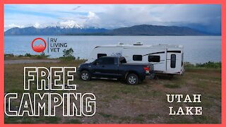 UTAH LAKE FREE CAMPING - Great View Boondocking Location